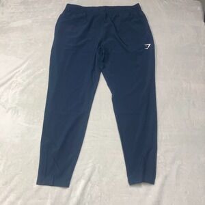 Gymshark Arrival Woven Joggers Men XL Navy Blue Stretch Performance A2A1N